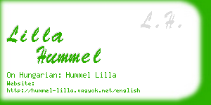 lilla hummel business card